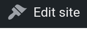 Paintbrush icon with "Edit Site" text.
